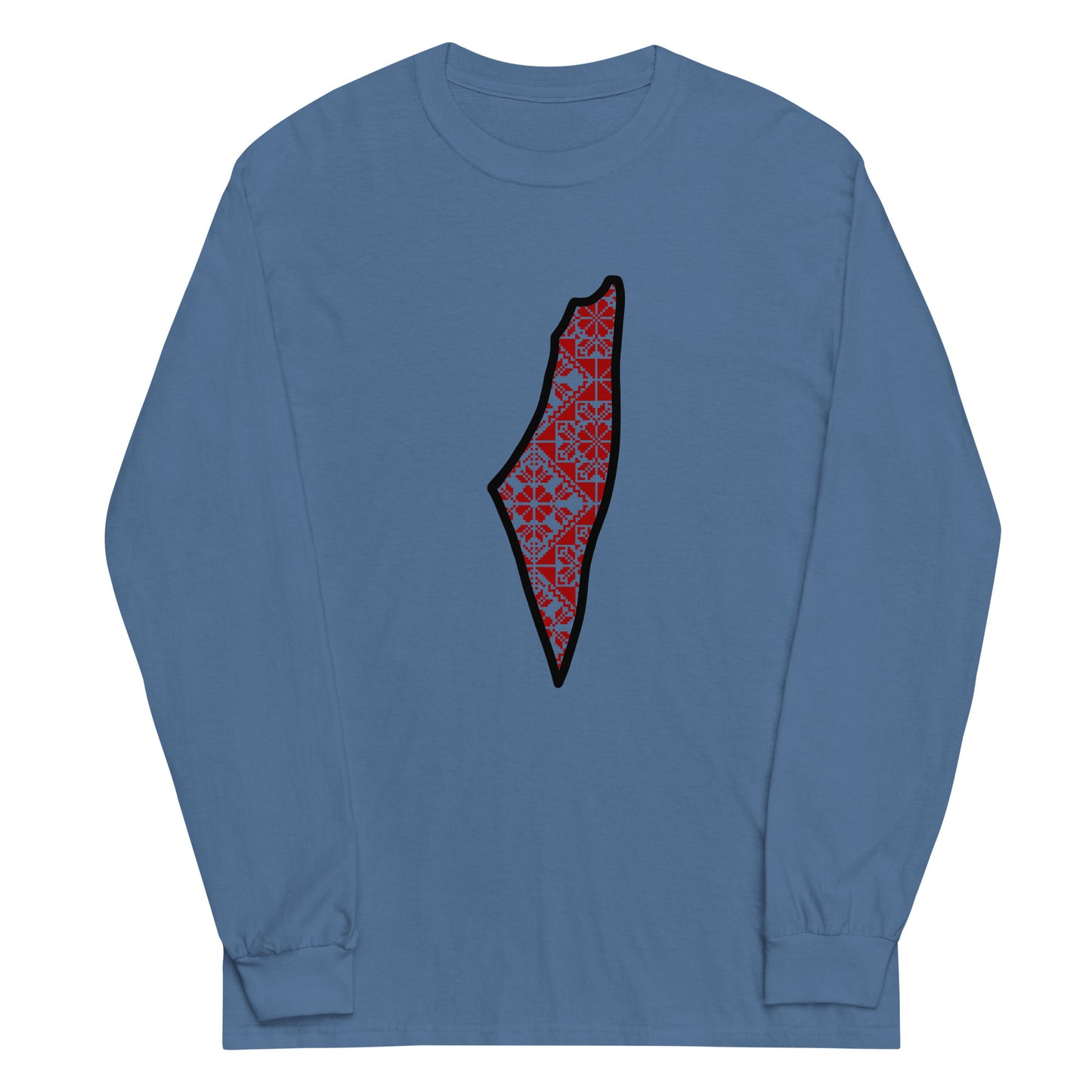 Prints of Palestine: Tatreez Long Sleeve Shirt