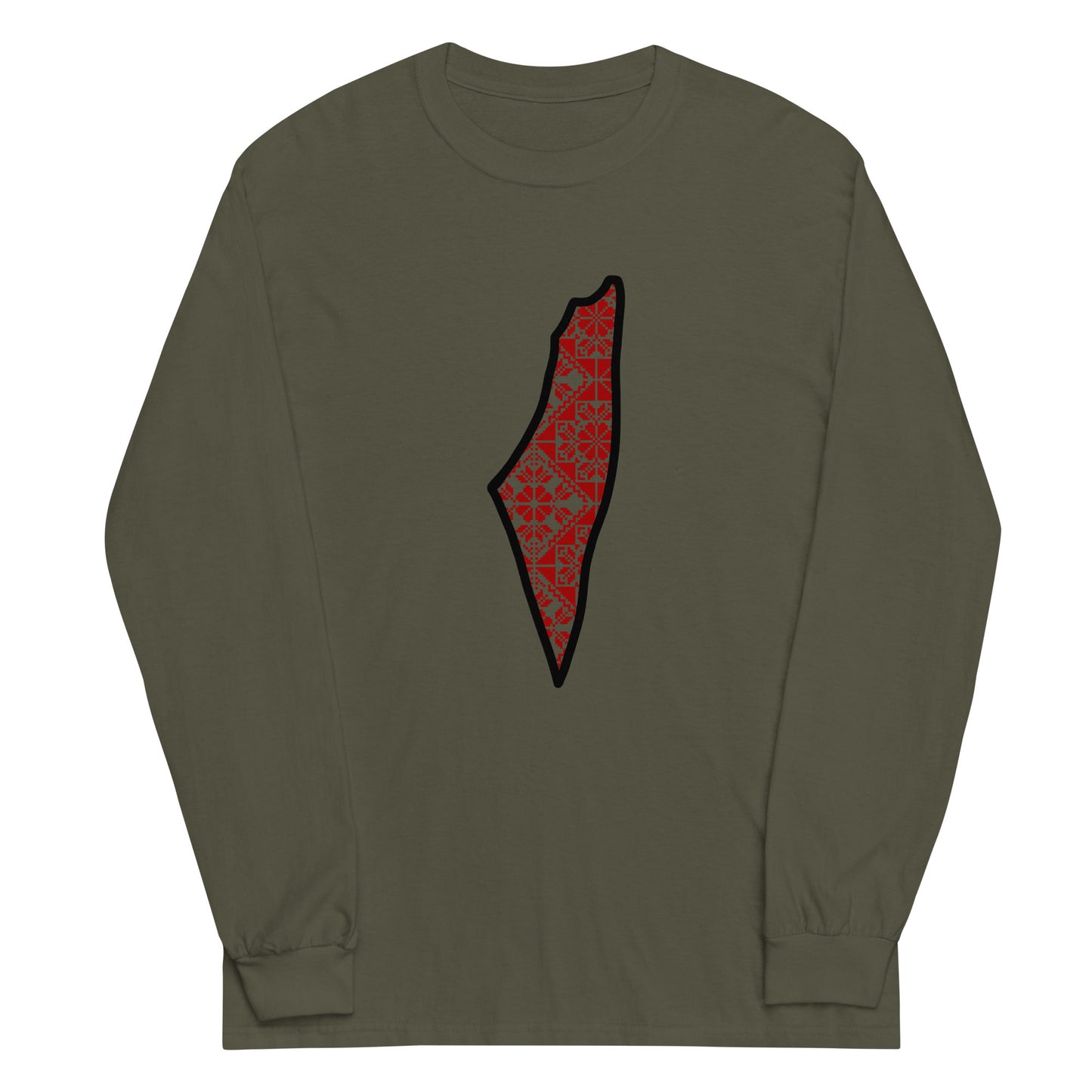 Prints of Palestine: Tatreez Long Sleeve Shirt