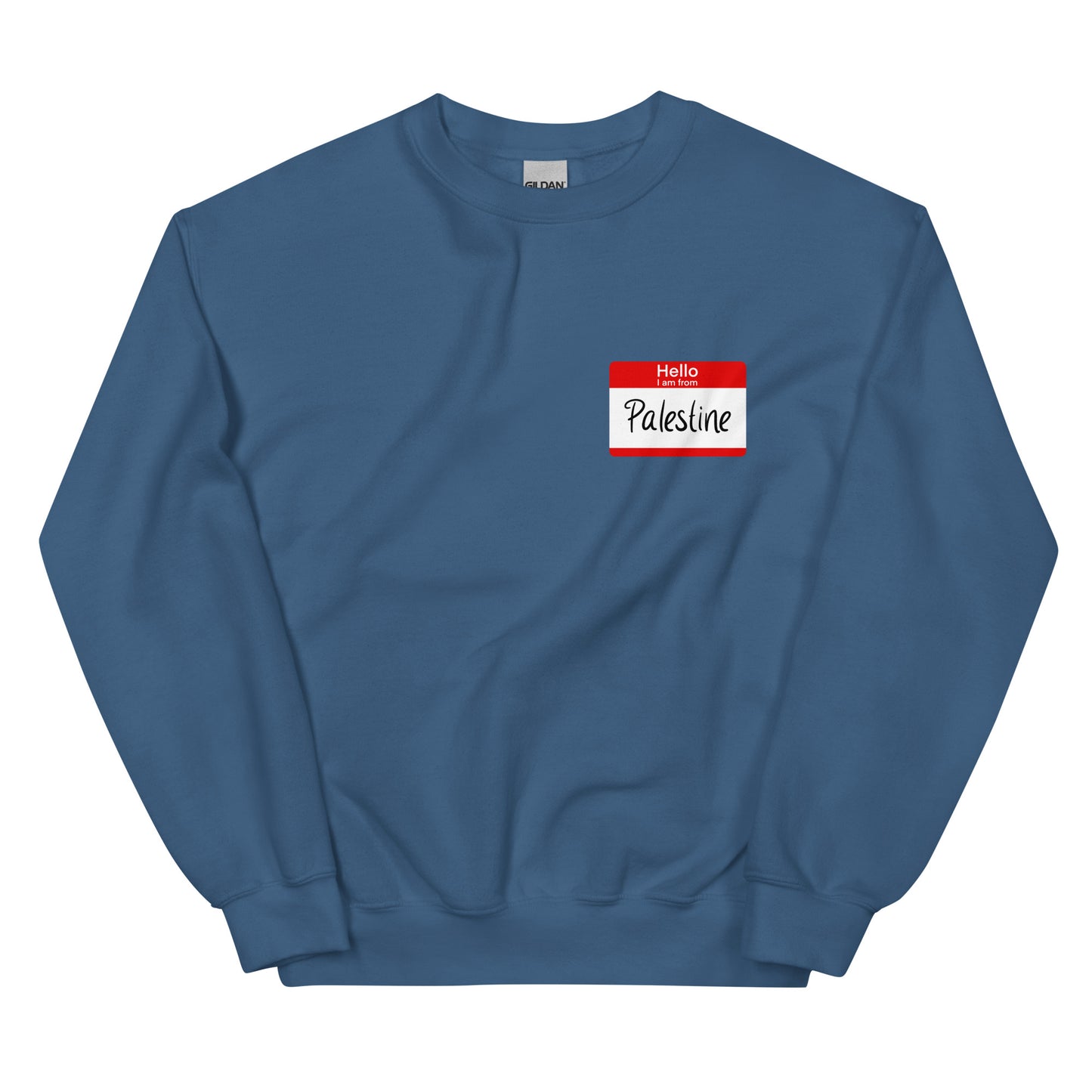 Hello I am From Palestine Crewneck
