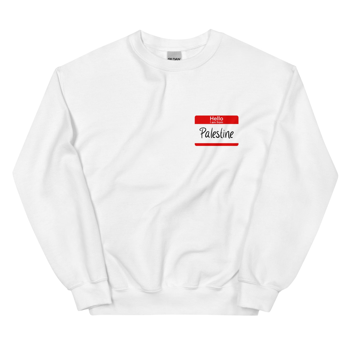 Hello I am From Palestine Crewneck