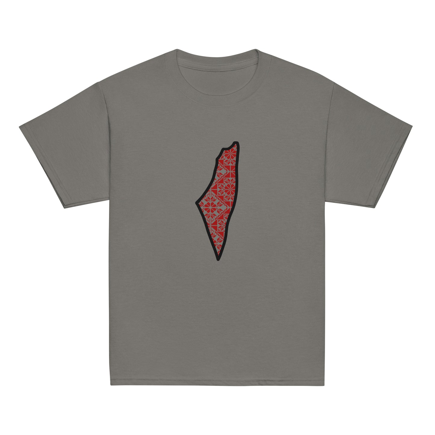 Kids Prints of Palestine: Tatreez Short Sleeve Shirt