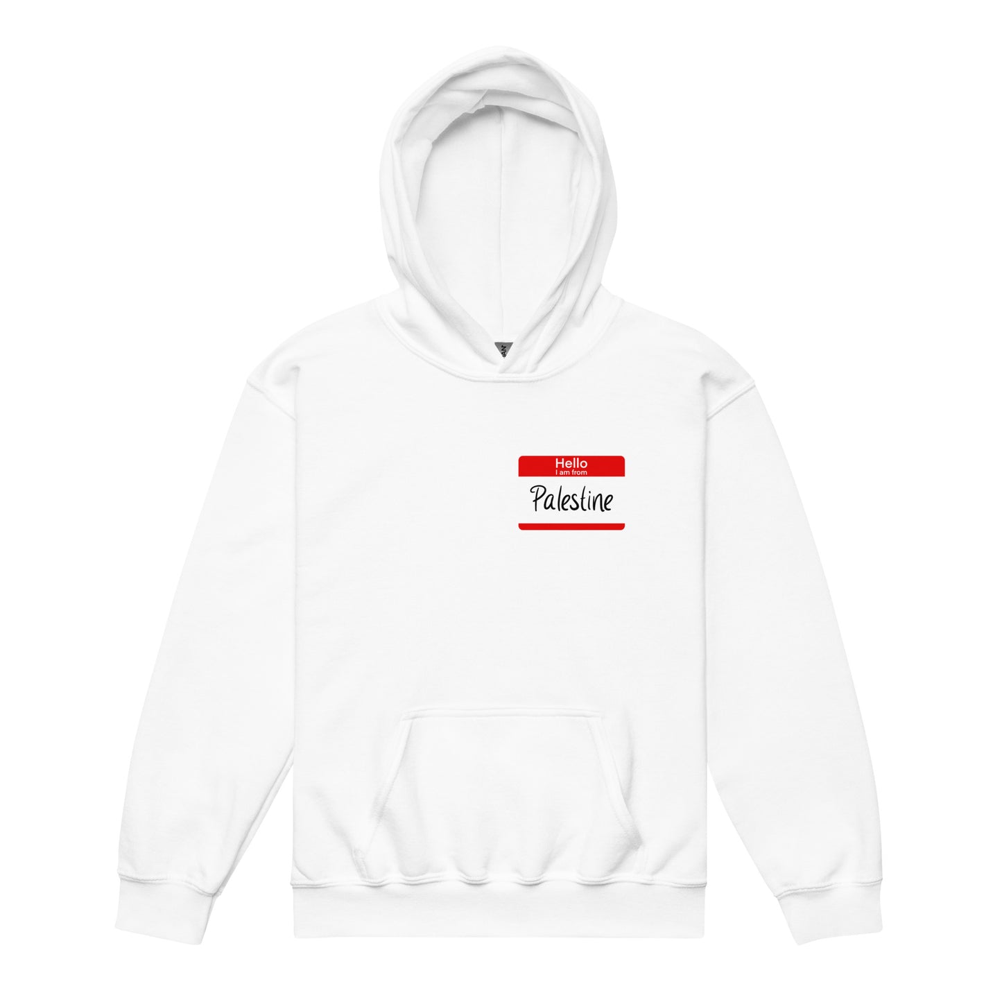 Hello I am From Palestine Kids Hoodie