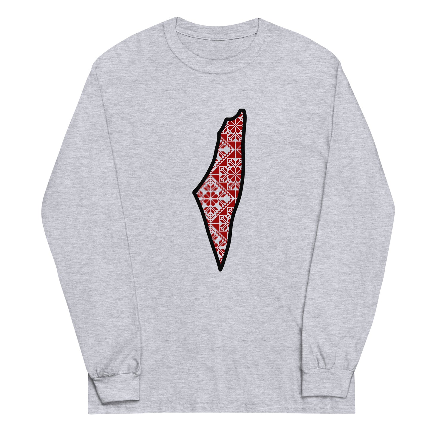 Prints of Palestine: Tatreez Long Sleeve Shirt