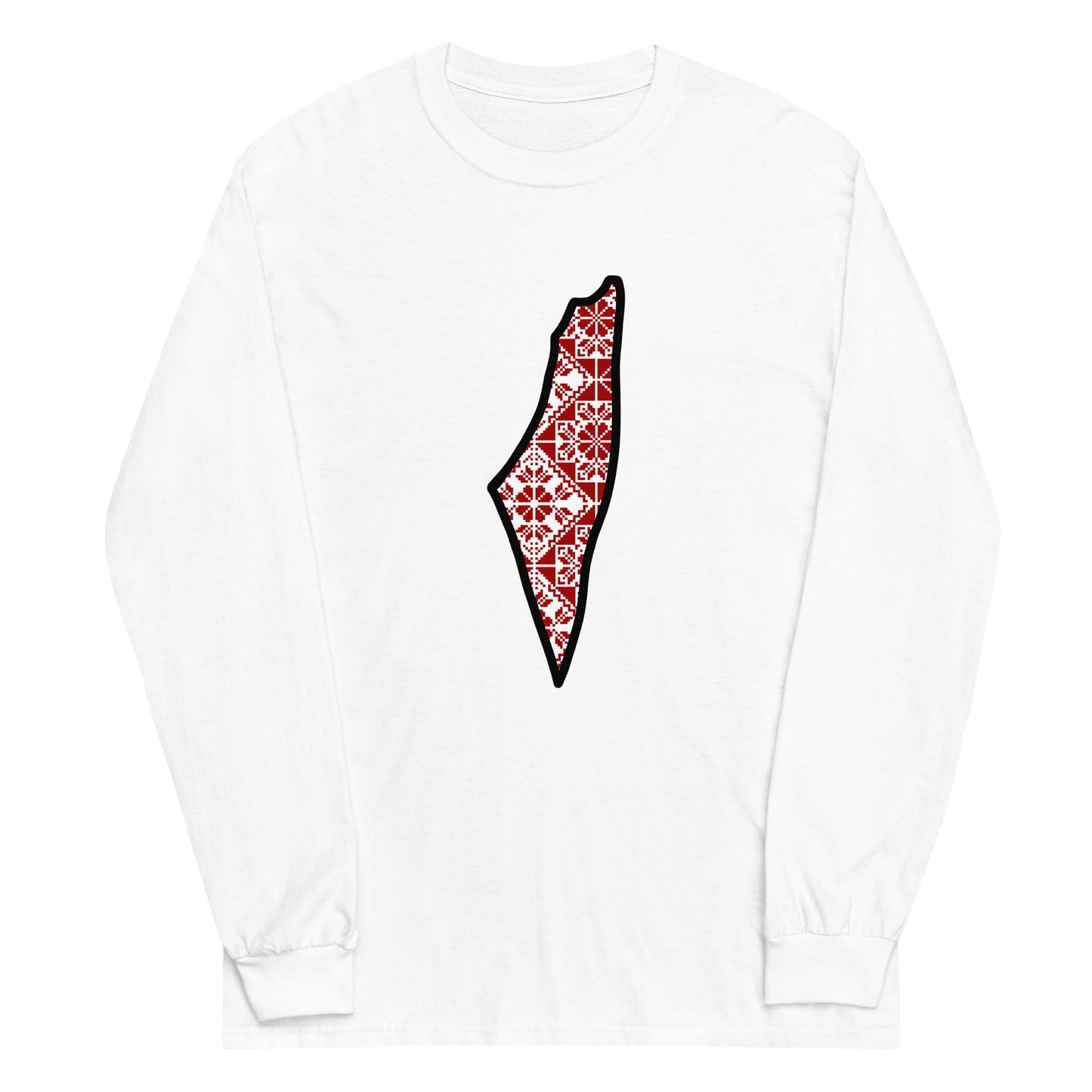 Prints of Palestine: Tatreez Long Sleeve Shirt